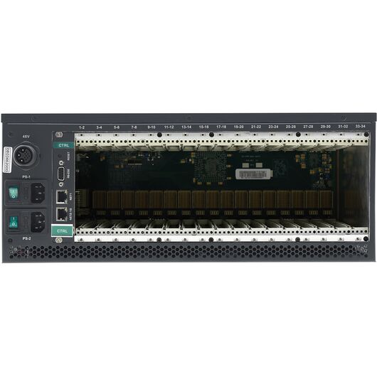 VS-34FD/STANDALONE 8K-Ready 34-Port Multi-Format Digital Matrix Switcher with Interchangeable I/Os, 3 image