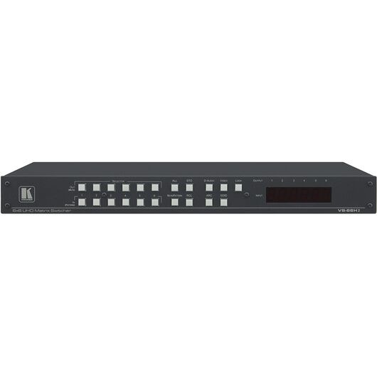 VS-66H2 6x6 4K HDR HDCP 2.2 Matrix Switcher with Digital Audio Routing, 2 image