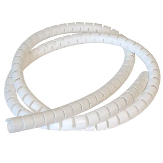 3301000301 Cable Tube - Ø25 mm, 2.0 m, including cable guide, white, Length: 2, Colour: White