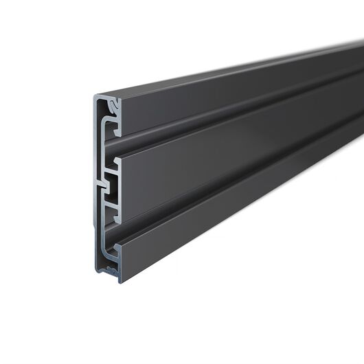 1101015509 Uniform Rail 04 - Toolbar, L1550 mm, black, Length: 155, Colour: Black