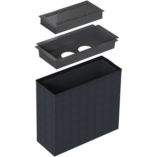9708000109 Axessline Conference Flex - Flexible kit for 2 Powerdots, small, black, Colour: Black, Size: Small