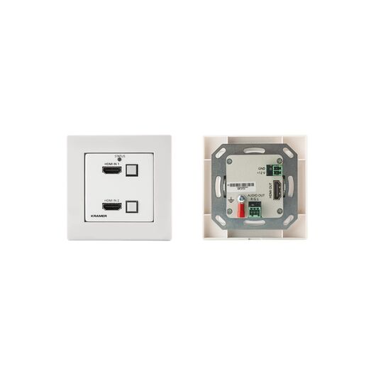 WP-211X/EU-80/86(W) Wall-Plate Auto Switcher, 2 (included), 6 (Optional)A, Aluminium, Colour: White, Version: EU-80/86(W), 2 image