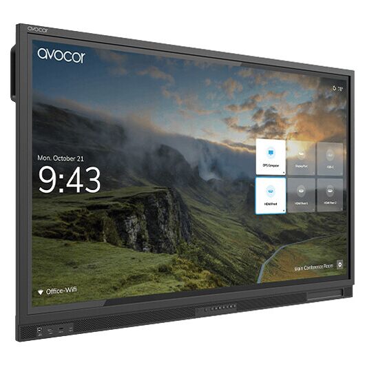 AVE-7530-A Avocor 4K LED Commercial Interactive Touch Screen, Up to 20 Point Touch, E Series 75" Display, LED, Black, 4 image