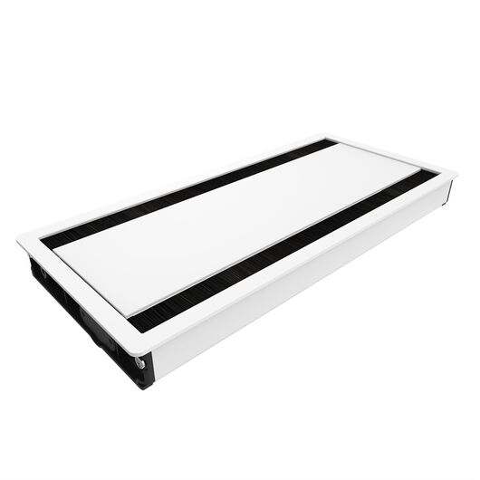 9715000501 Flip Cover 05 - Table top dual conference lid, flush mounted, L300 mm, white, Colour: White